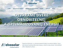 Tablet Screenshot of elvosolar.sk